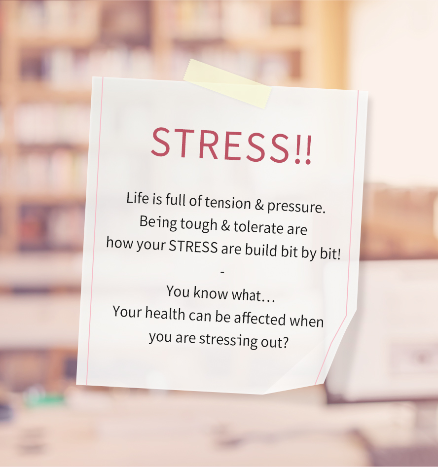 People nowadays suffer from tension and pressure, where all of it needed to be care for emotional well-being