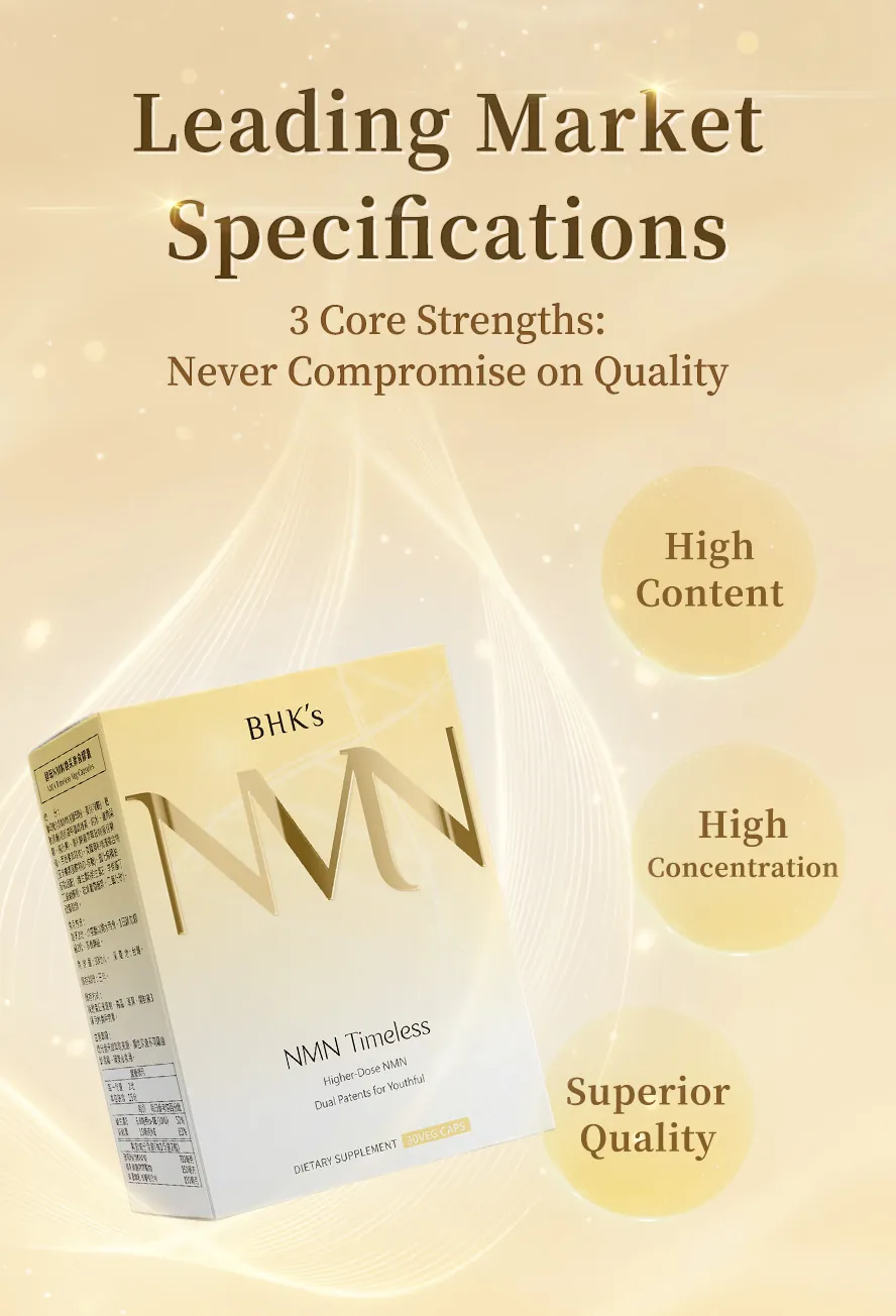 BHK's Yeast NMN capsules offer superior quality compared to chemically synthesized NMN products on the market.