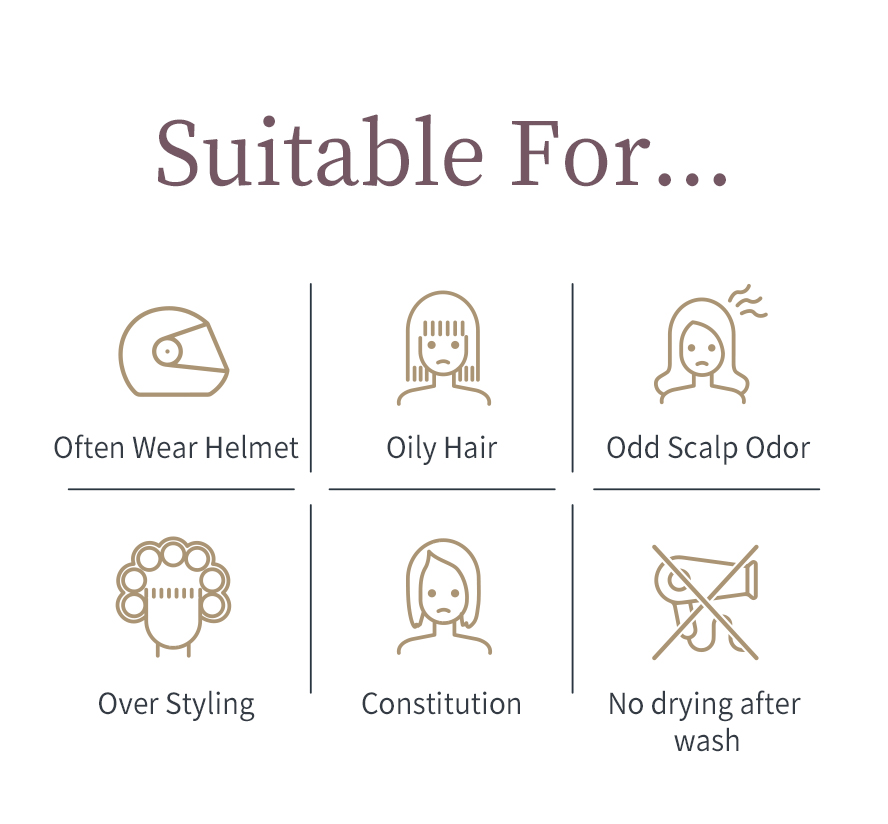 BHK's Olive Leaf Extract is suitbale for people often wearing helment, have concern on oily hair, odd scalp odor, over styling, poor scalp constitution & not drying hair after wash
