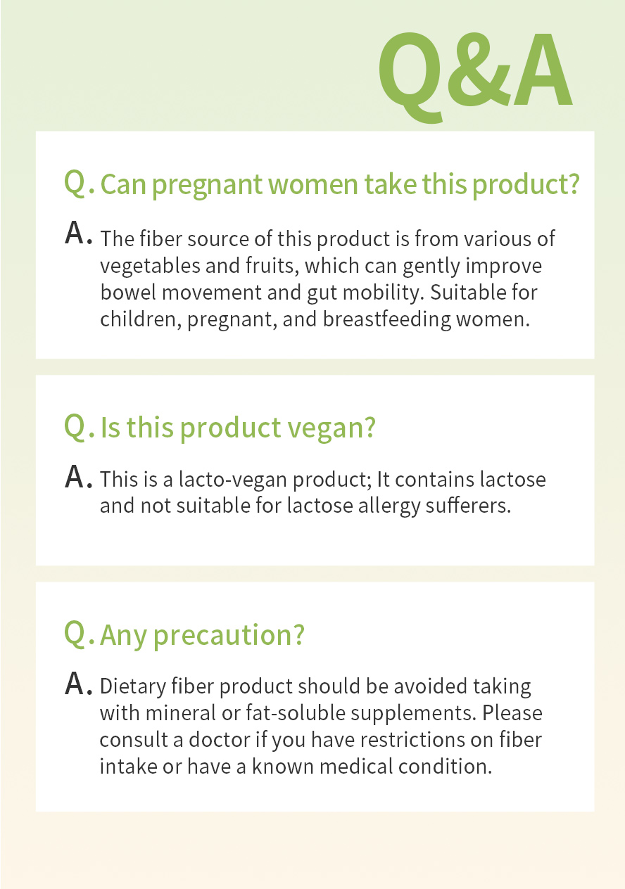 BHK's Dietary Fiber Drink is suitable for lacto vegetarian and safe to take during pregnancy