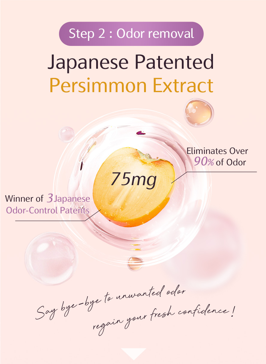 BHK's Mannose Probiotic is enhanced with Japanese persimmon extract to effectively tackle intimate odor.