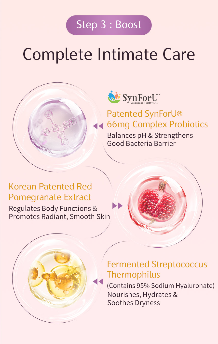 BHK's Mannose Probiotic combines patented probiotic complex, patented pomegranate, and sodium hyaluronate to comprehensively enhance intimate health.