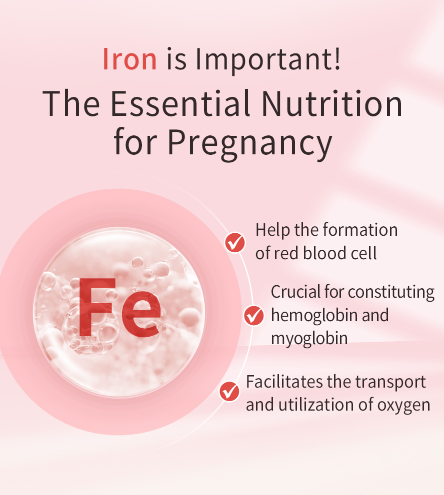 鐵質對孕婦與胎兒的好處，BB健康發育成長，足月出世預防早產。
