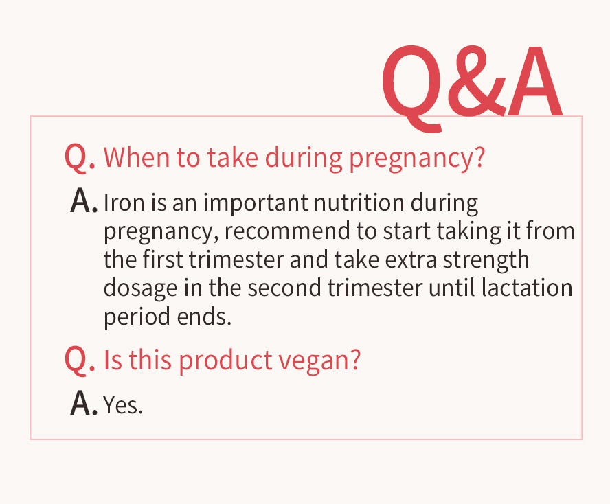 孕期補鐵注意事項，素食者可補充，從備孕至懷孕到哺乳期都適用。