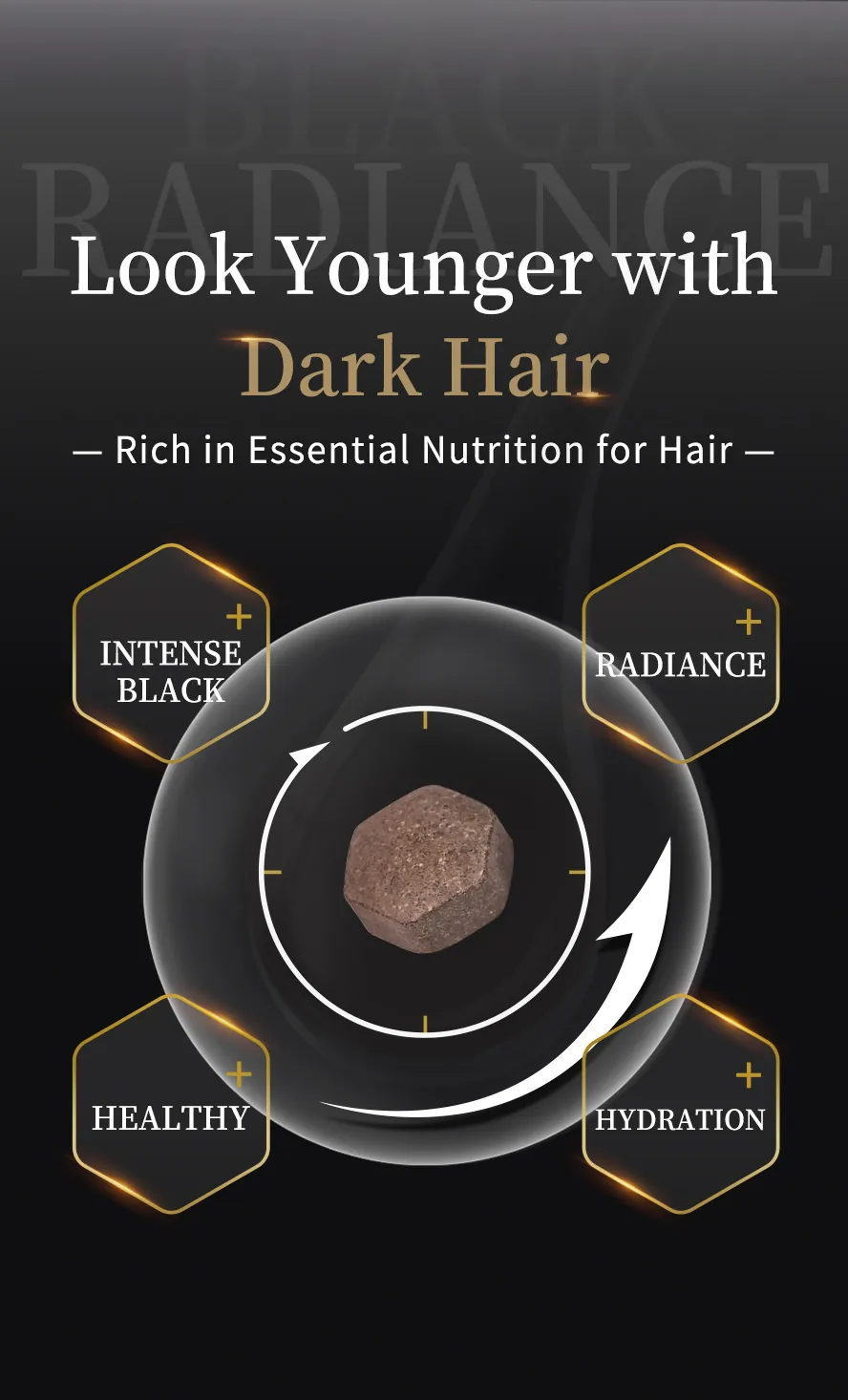 BHK's Black-Shine Polygonum recommendation: Achieve healthy, glossy black hair naturally without relying on chemical dyes.
