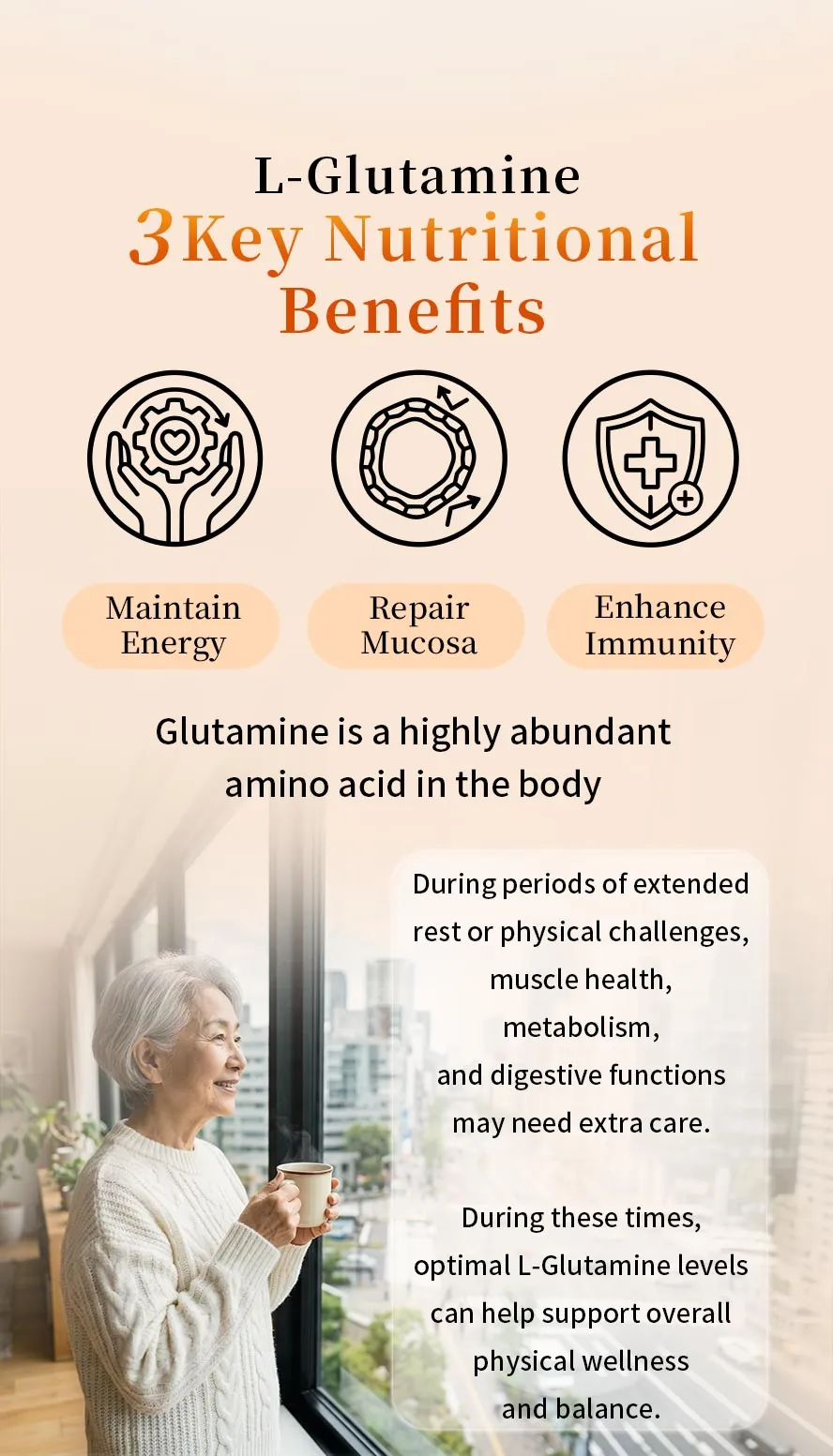 BHK's 100% L-Glutamine Provides Key Amino Acid Support for Energy, Immune Function, and Natural Cell Repair