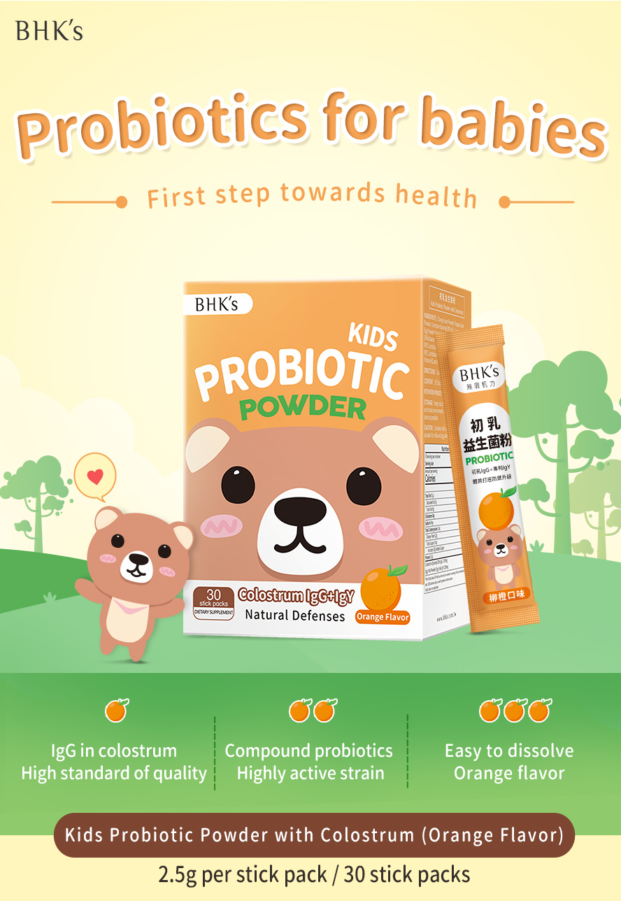 BHK's Probiotic is designed for kids to help support a healthy digestive system.