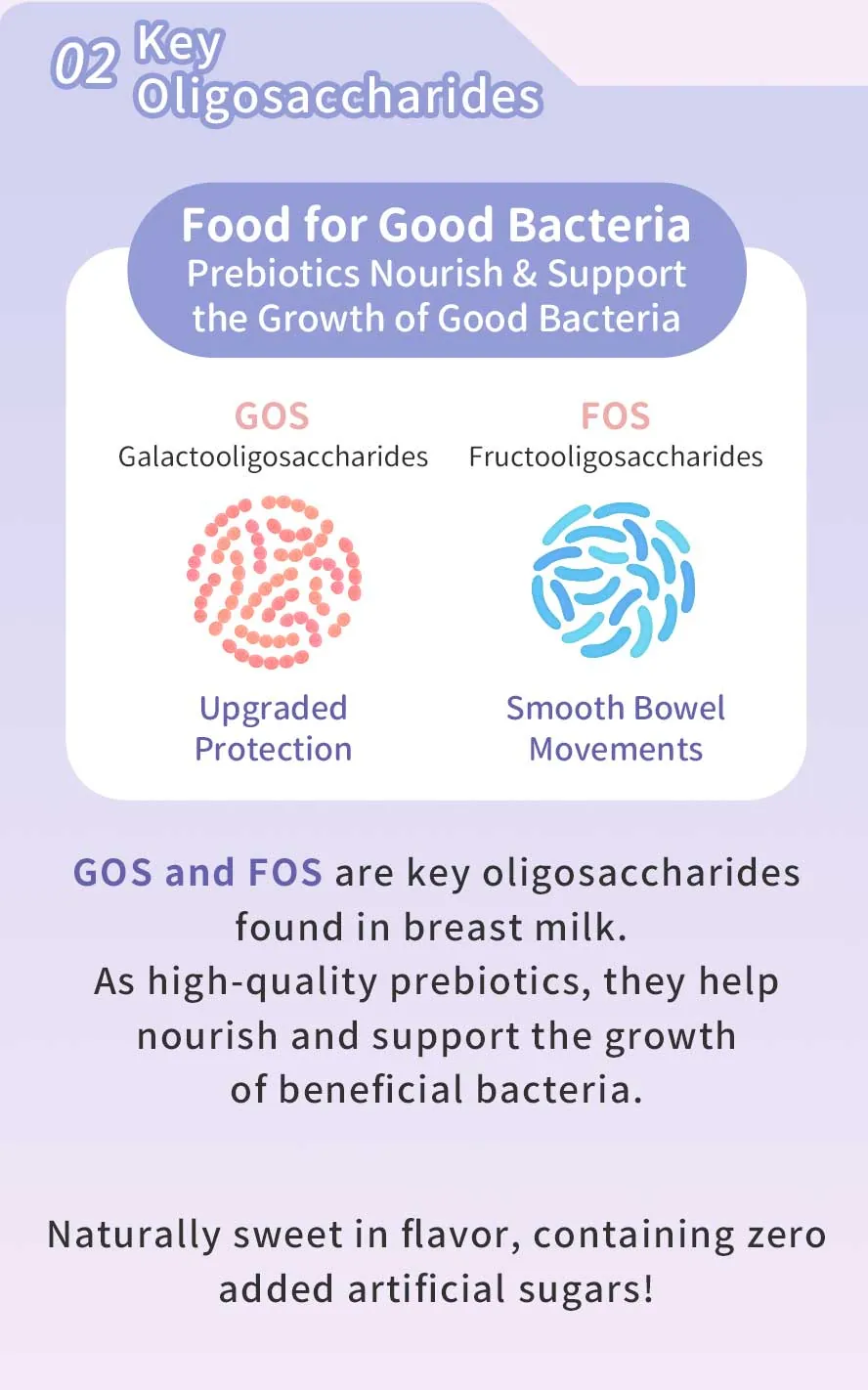 BHK's Baby Probiotic Powder contains key oligosaccharides found in breast milk—GOS and FOS to help retain good bacteria!