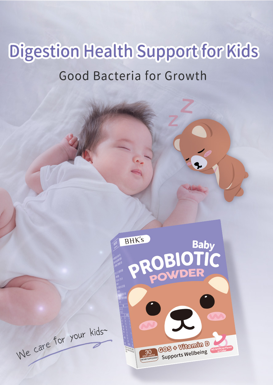 BHK's Baby Probiotic Powder is the best digestion health support for baby.