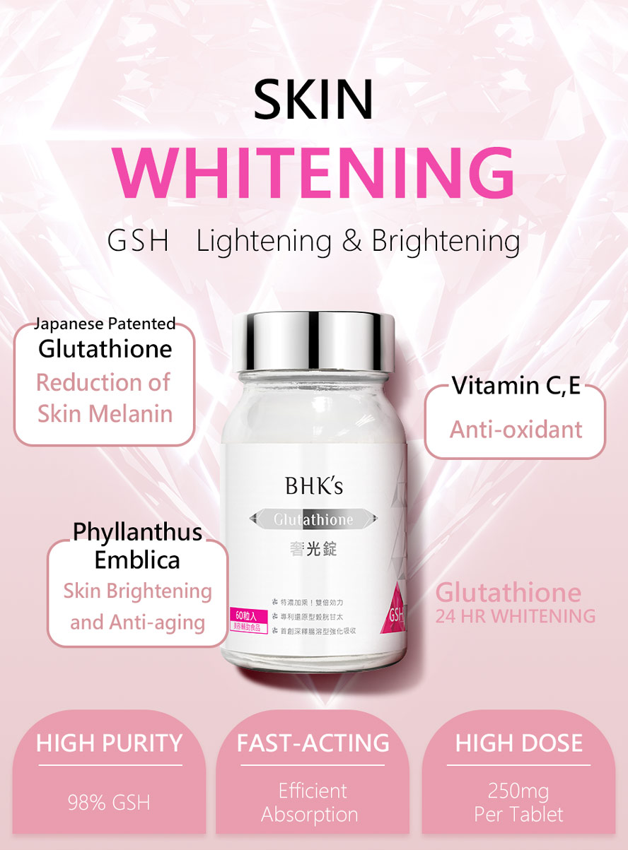 BHK's GlutathioneCollagen makes you visibly brighter and polished-looking skin