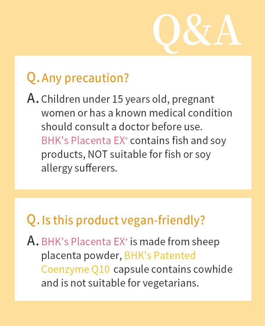 BHK's Q10 Placenta how to take