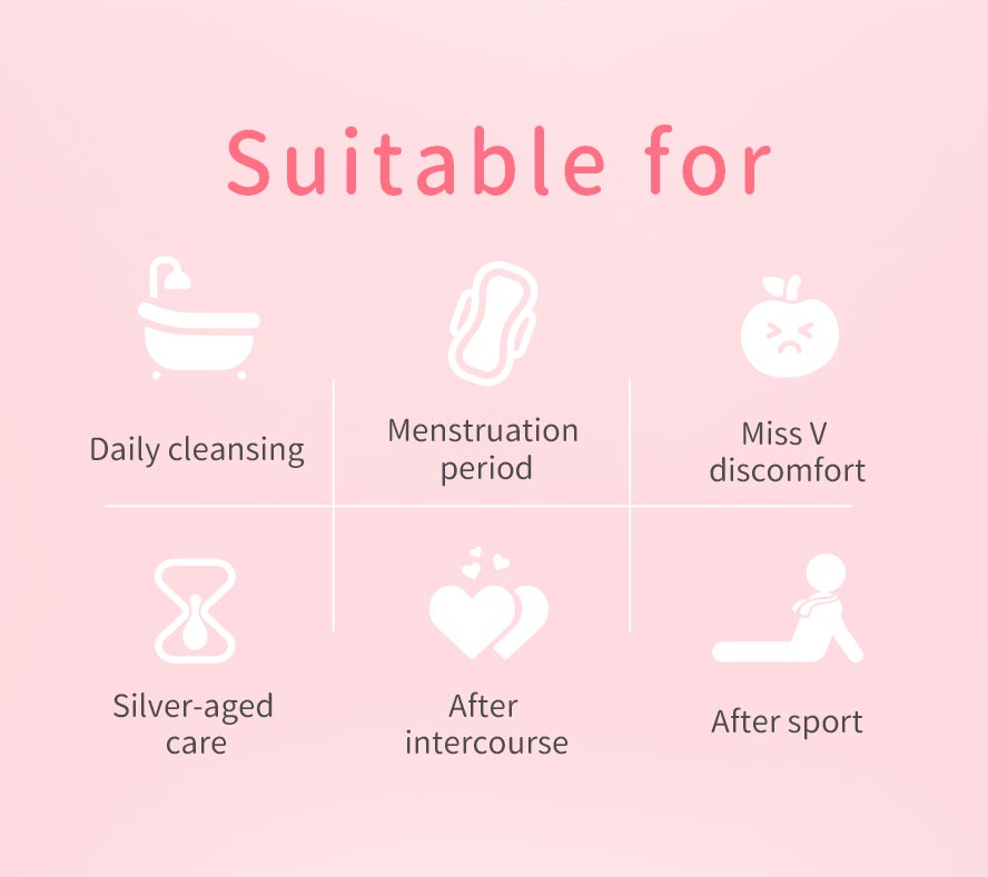 BHK cleansing mousse for women is suitable to use during menstruation period, itching and odor discomfort, and after exercise