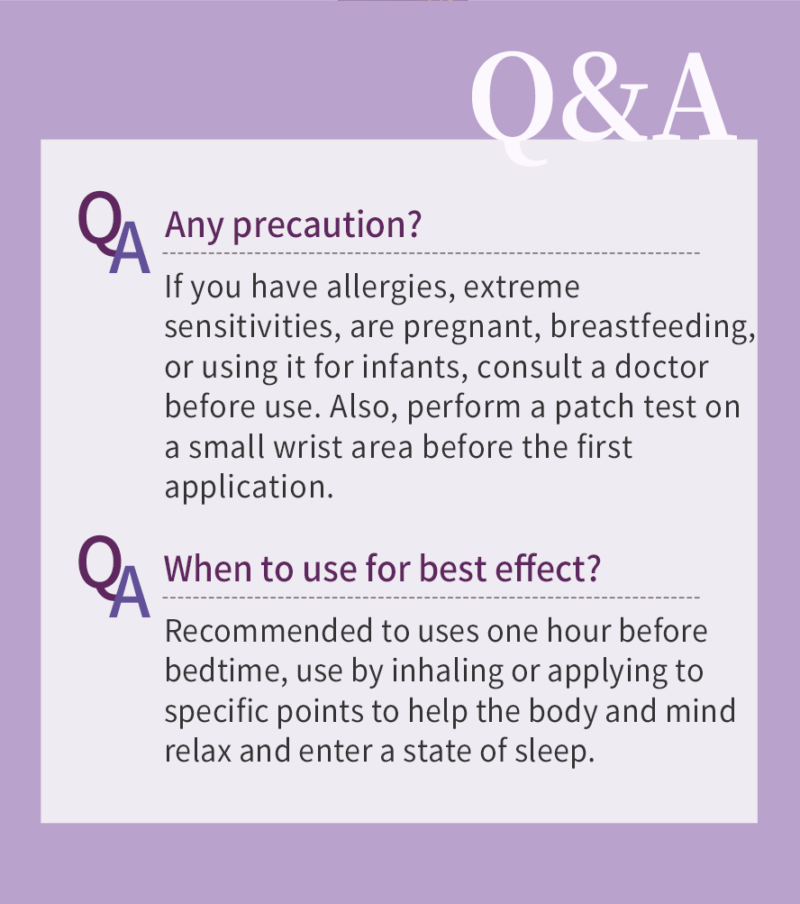 Use BHK's Night Relax Essential Oil Roll-On before bedtime for deep sleep.