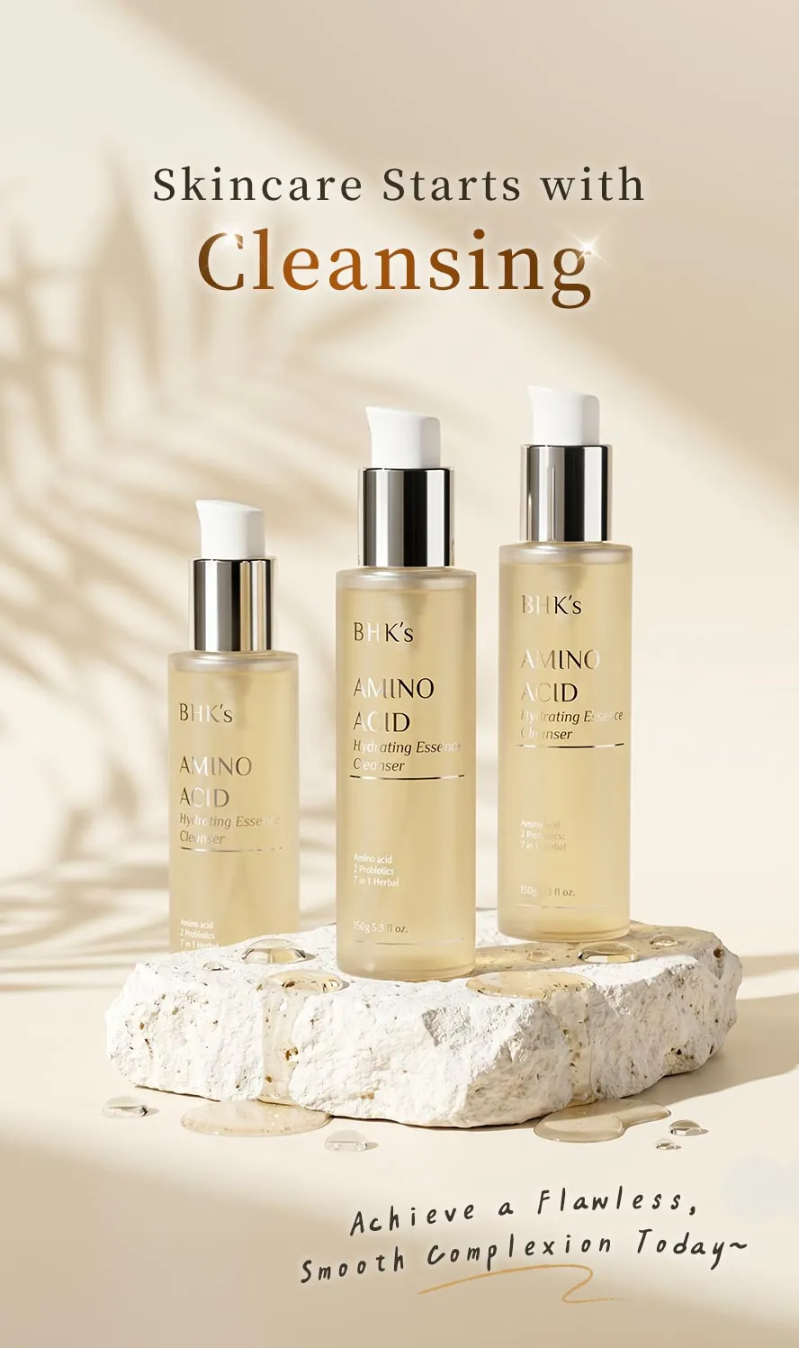 BHK's Amino Acid Hydrating Essence Cleanser Cleanses and Cares for Your Skin at the Same Time