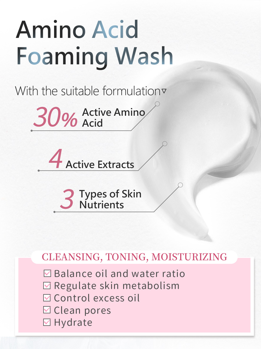 The secret formula of BHKs Amino Acid Gentle Facial Cleanser is that it uses 30% amino acid and natural ingredients to clean skin.