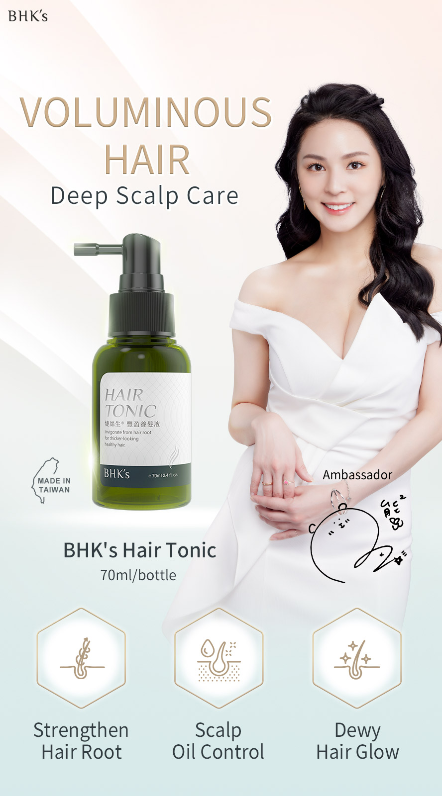 BHK's Hair Tonic is designed for scalp conditioning & hair care to strengthen, refreshing & smooth hair