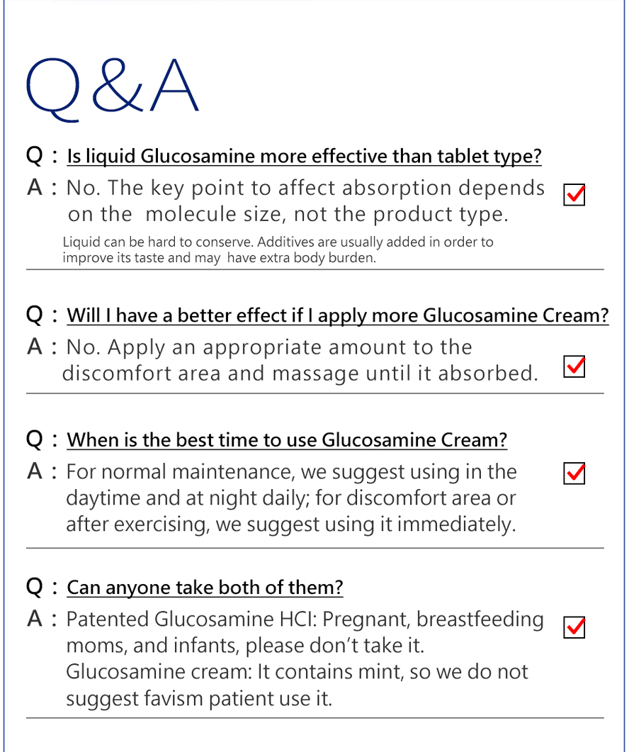 BHK's Patented Glucosamine MSM  has micromolecule ,it's good to absorb.