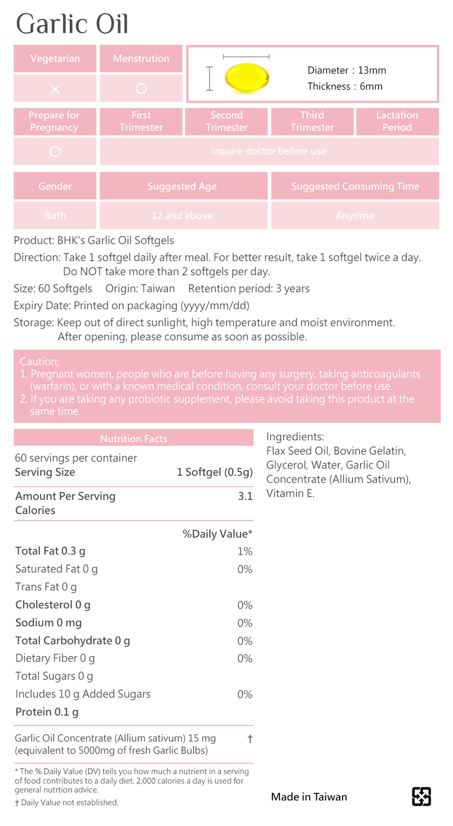 BHK's Vitamin C use double–layer coating formulation,absorb overall nutrition.