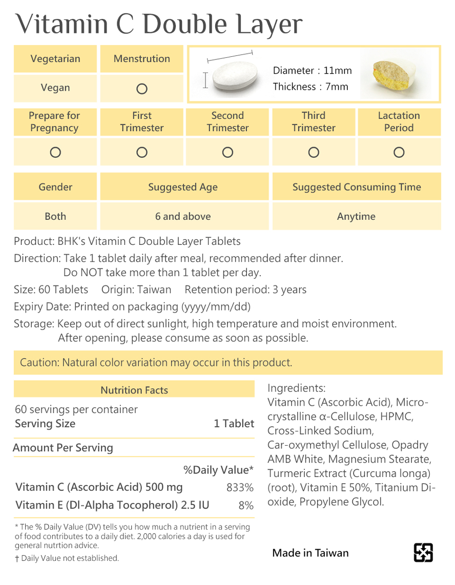 BHK’s Concentrate Garlic and Vitamin C are safety and made of natural ingredients, and has no side effects.