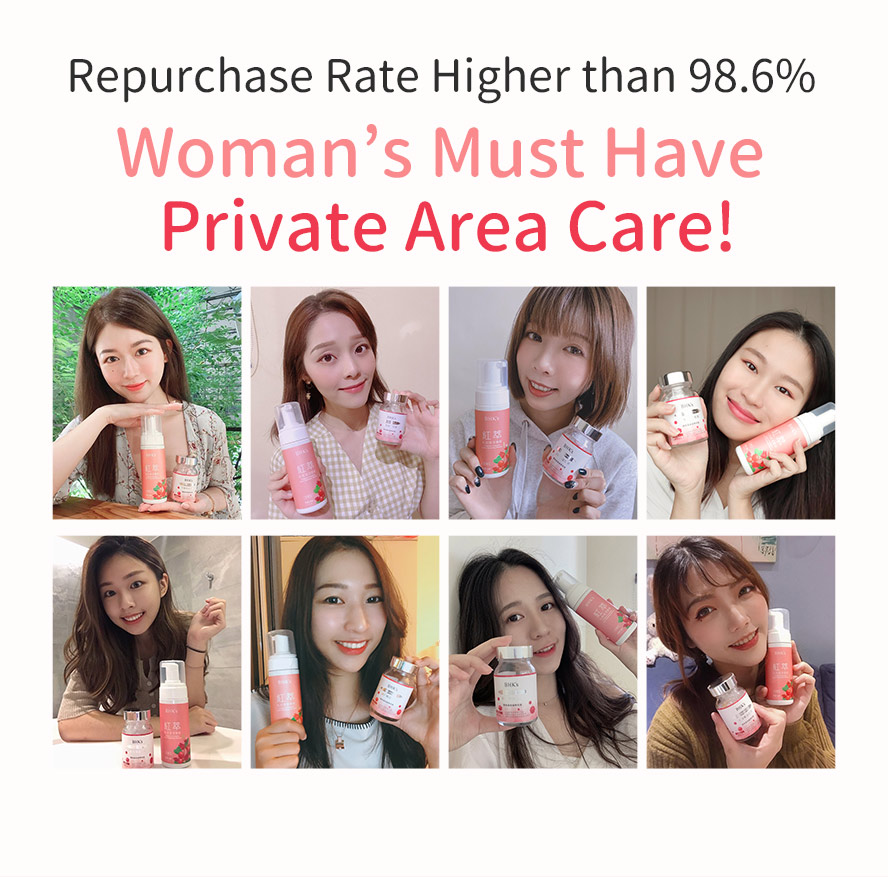 With 98.6% satisfaction rate, trusted by many women to deal with their private area discomfort. 