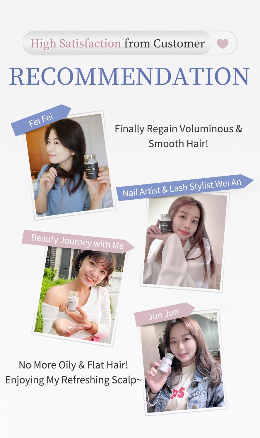 Customers & influencer highly recommend BHK's Biotin EX+ Tablets + Olive Leaf Extract Veg Capsules to regain voluminous hair and refreshing scalp