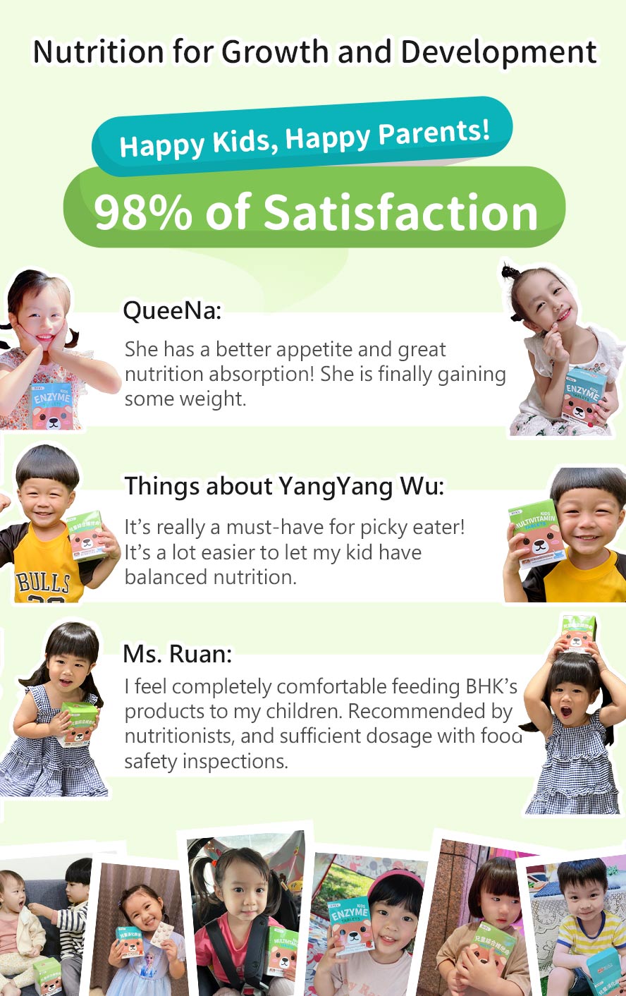 High satisfaction feedback by parents and children