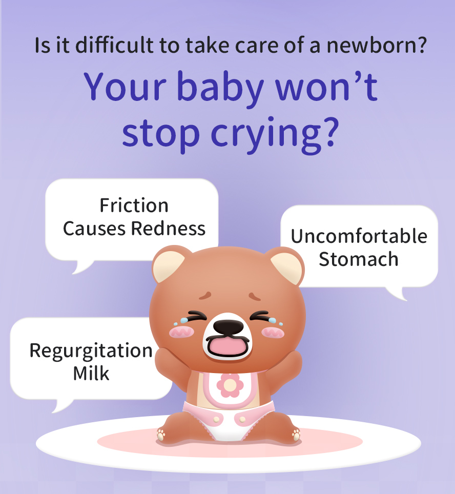 Newborns often experience tummy discomfort and rash at night and cry non-stop