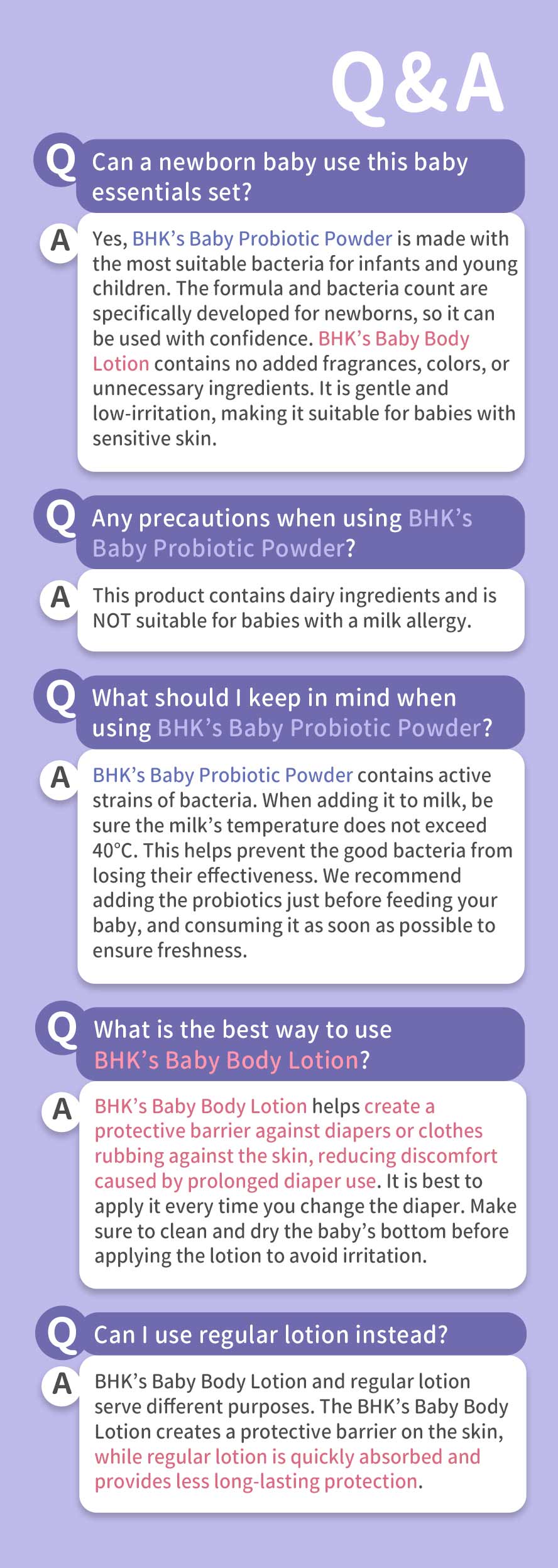 BHK’s Baby Probiotic Powder + BHK’s Baby Body Lotion safe for newborn