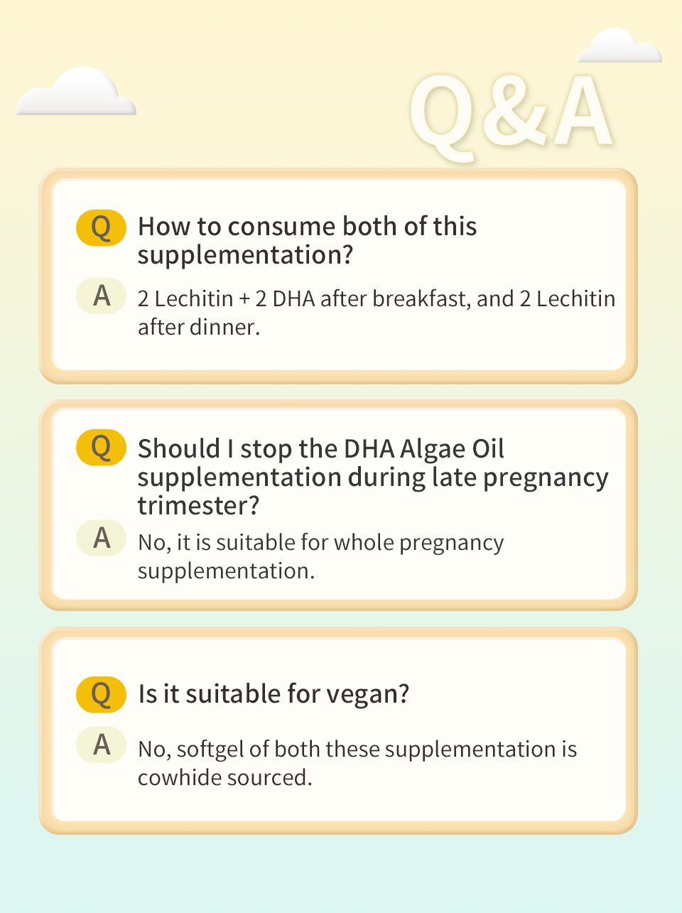 Unlike fish oil, BHK's DHA Algae oil doesn't contain high amount EPA, safe to be consumed throughout pregnancy 