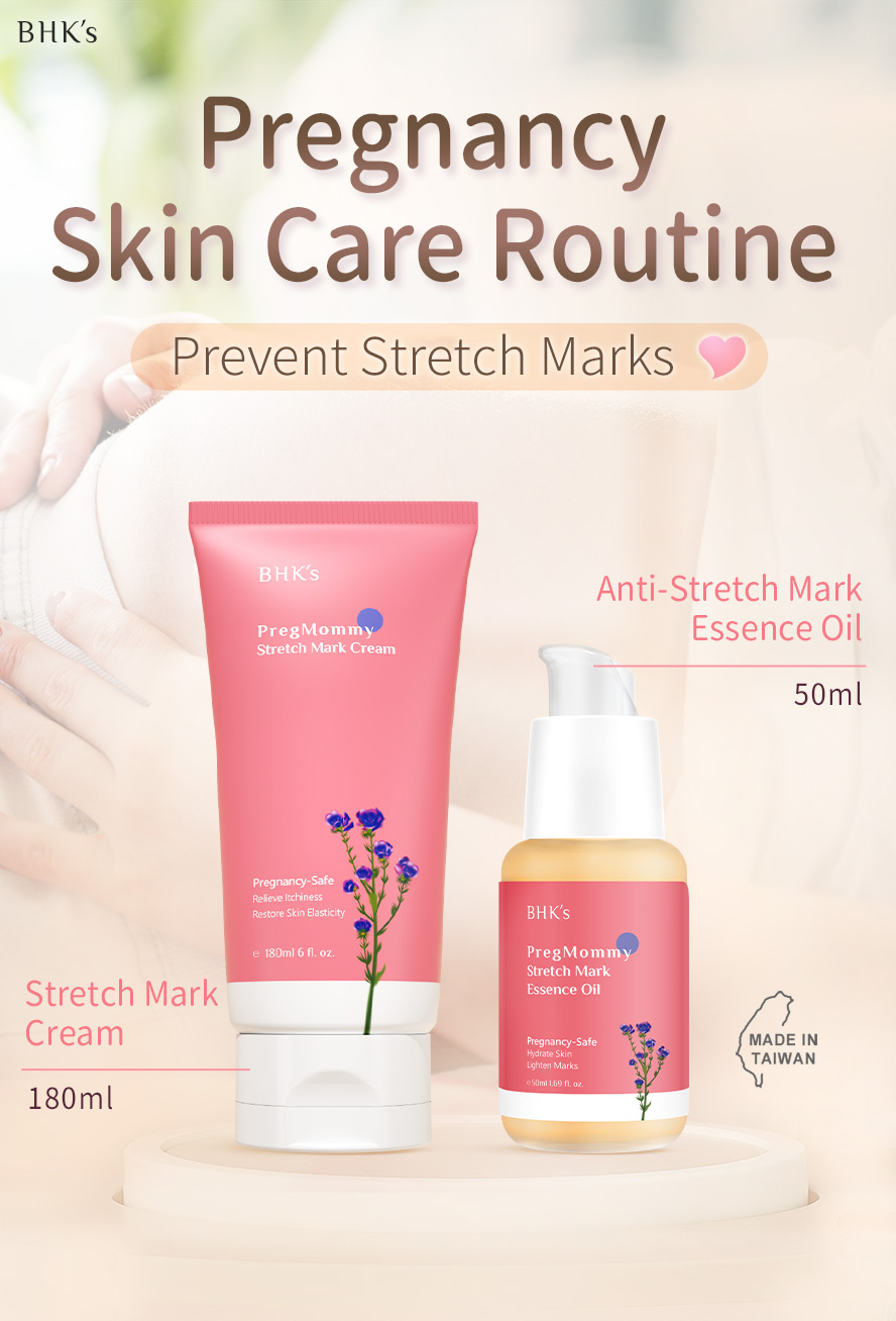 For anti stretch marks, we recommend BHK's Mommy Cream& Essence Oil.