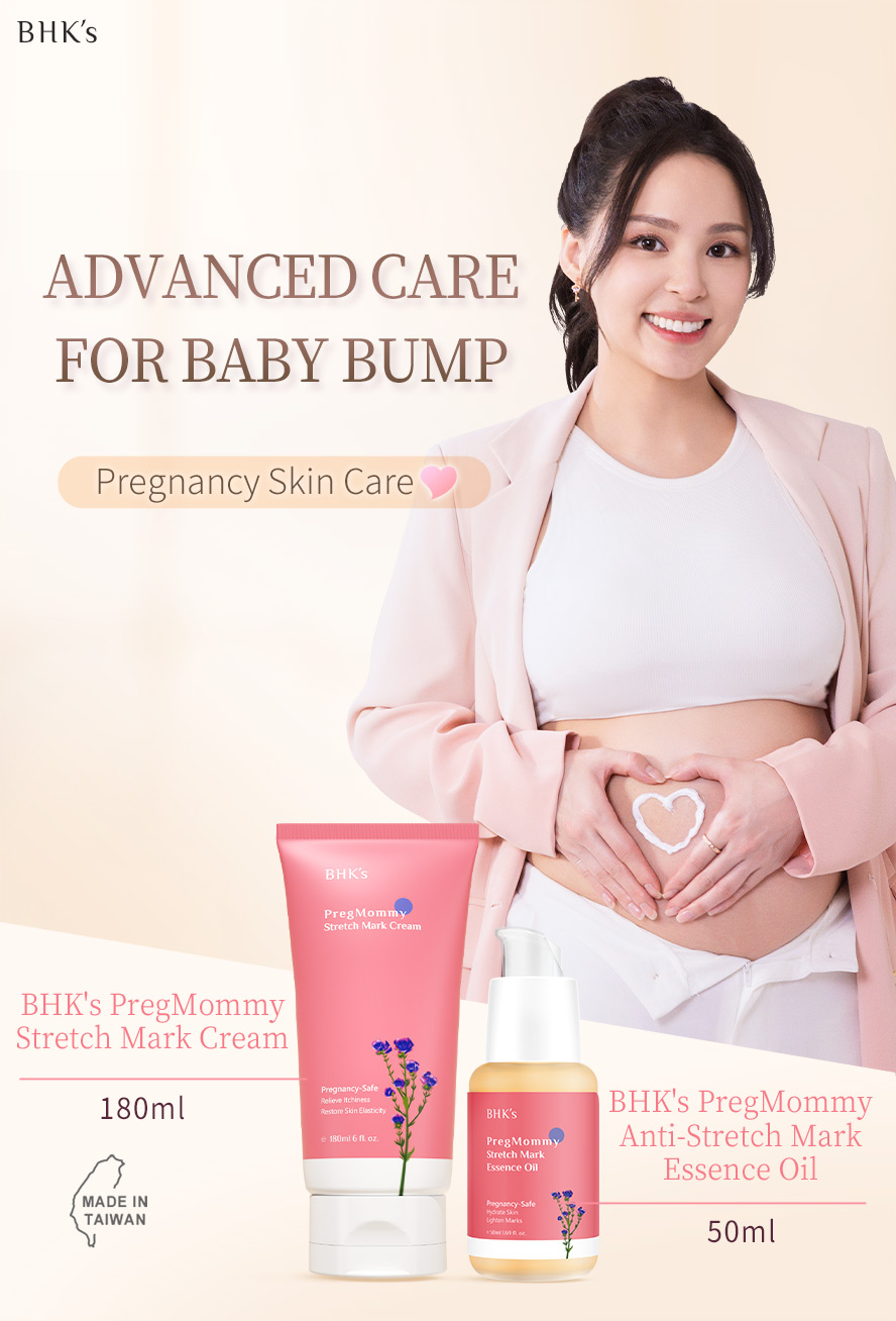 For anti stretch marks, we recommend BHK's Mommy Cream& Essence Oil.