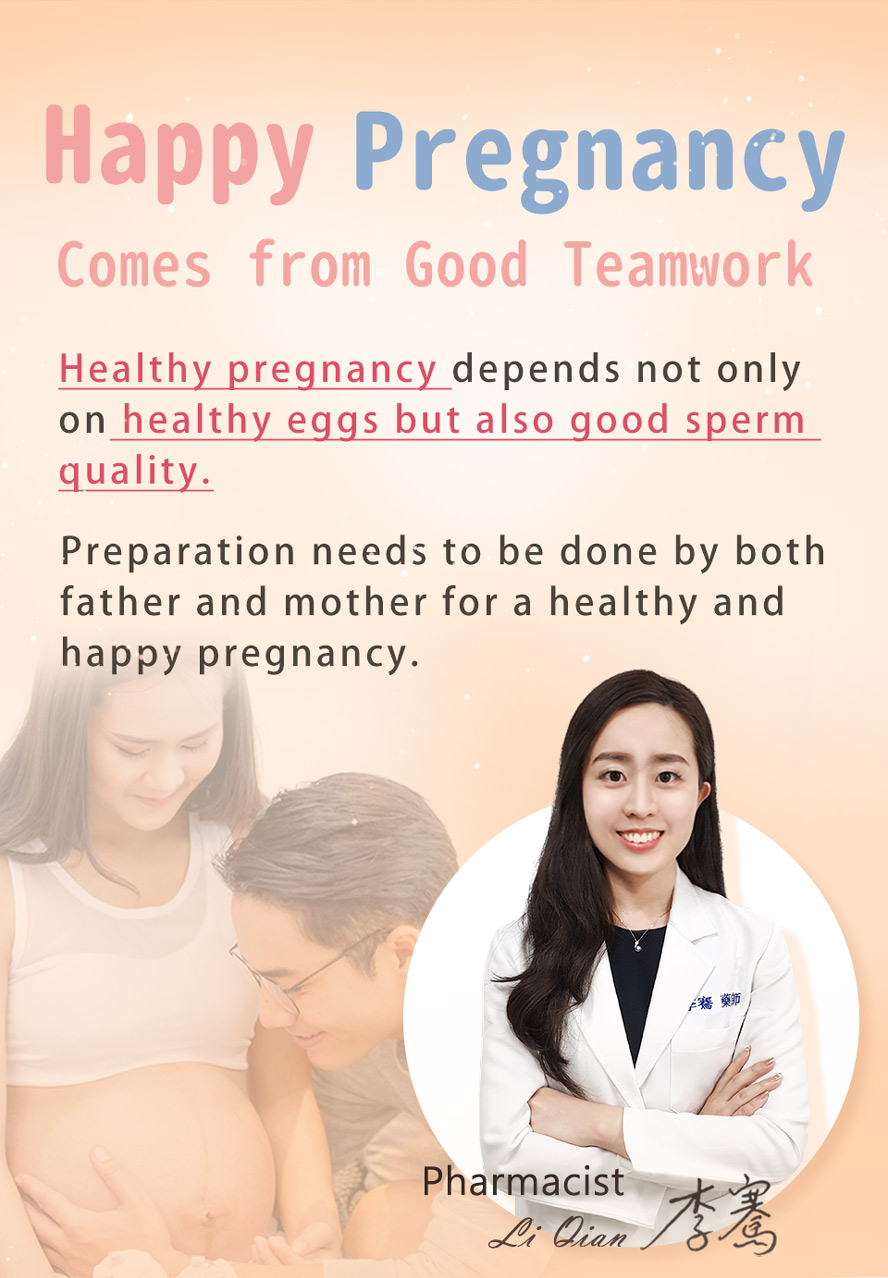 For couples planning for pregnancy, women should take inositol, while men should increase their zin intake to have a healthy pregnancy.