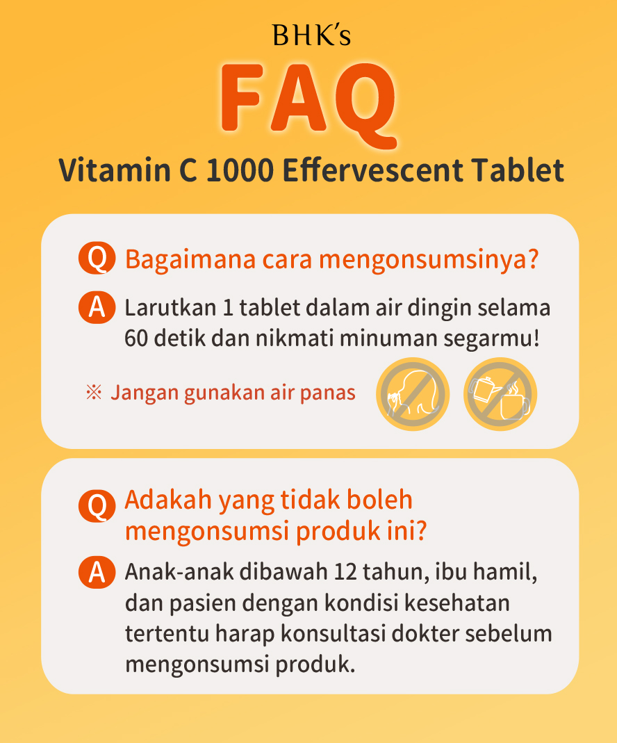 Bhk S Vitamin C 1000 Effervescent Tablet Kaya Akan Vitamin C Yang Meningkatkan Daya Tahan Tubuh