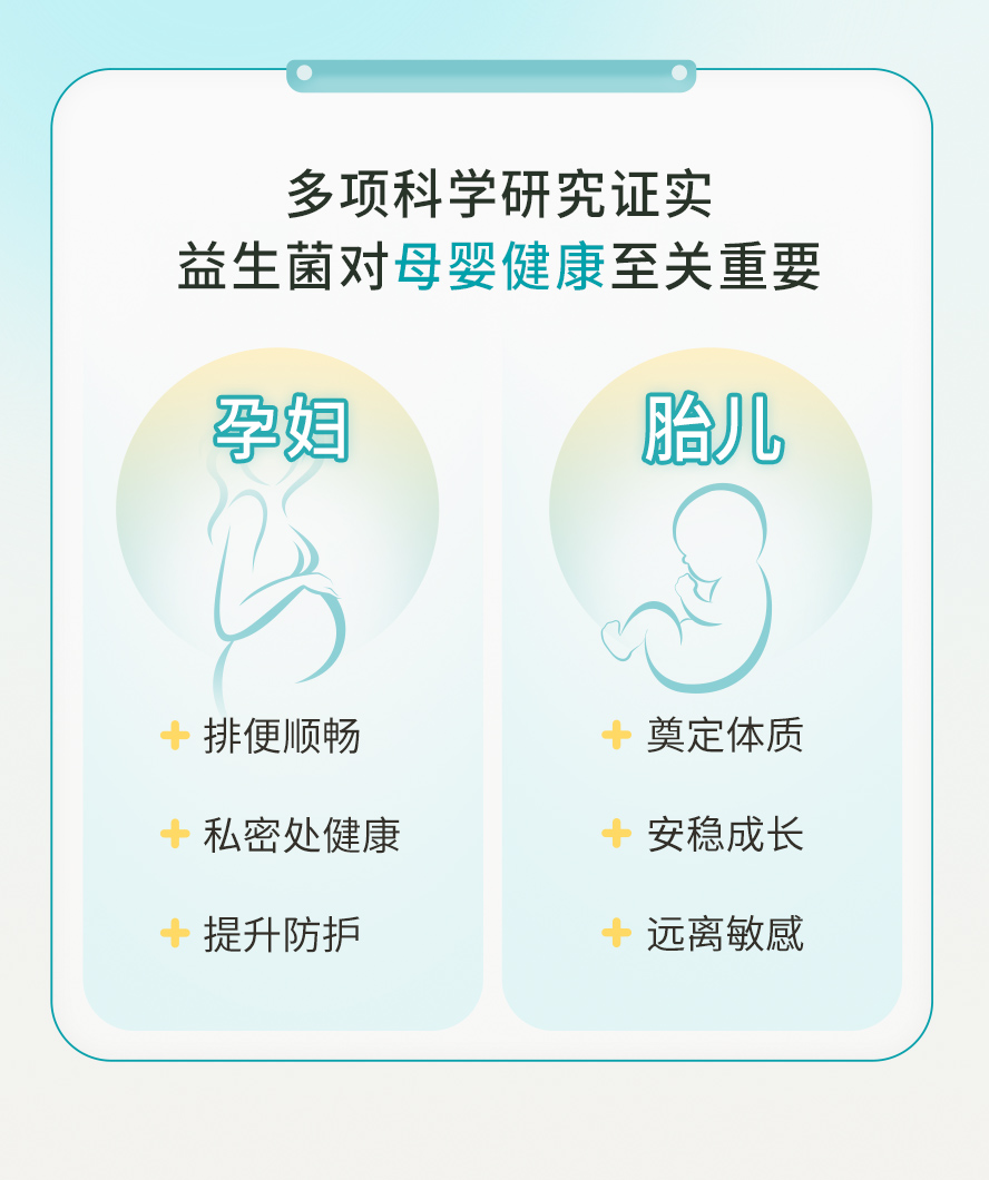 孕期吃益生菌可帮助排便顺畅、胎儿健康。