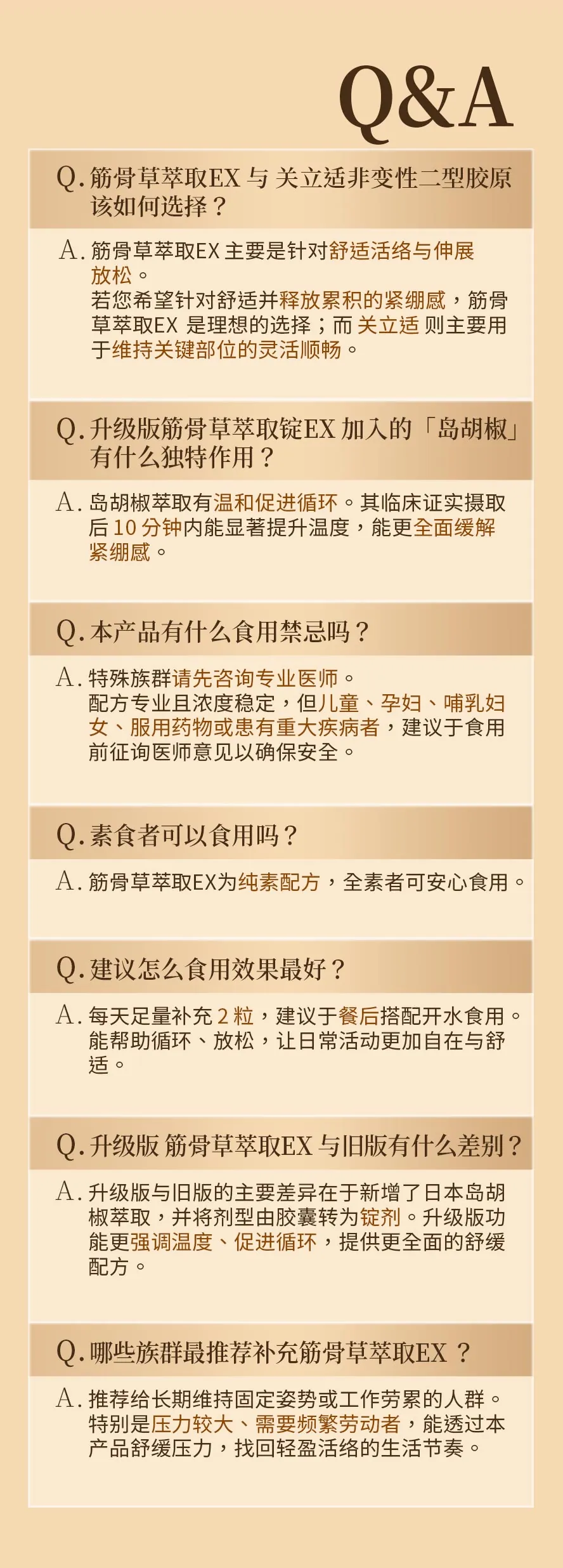 BHKs筋骨草问与答,本产品有助于舒筋活络、改善气血循环不良的问题