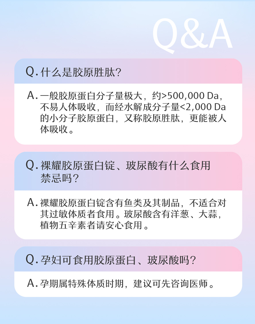 BHK's胶原蛋白+玻尿酸问与答