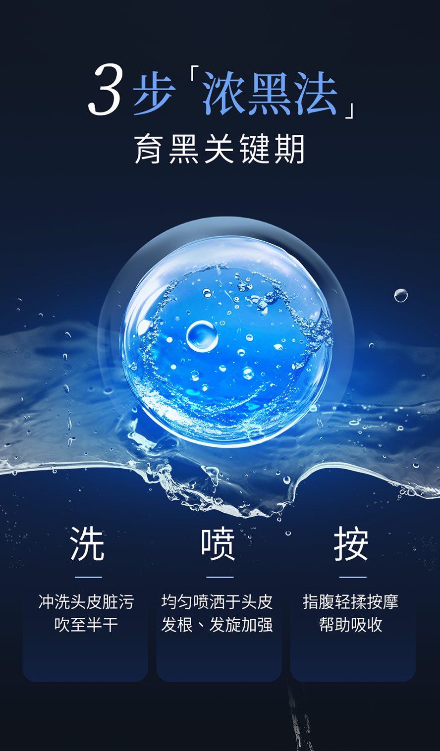 BHK唤黑养发液如何使用，培养生黑发关键。