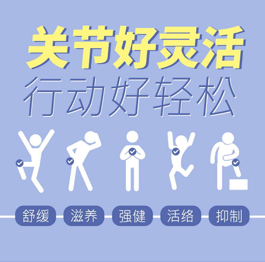 BHK's葡萄糖胺锭、葡萄糖胺乳霜关节修护成份,有助于灵活行动。