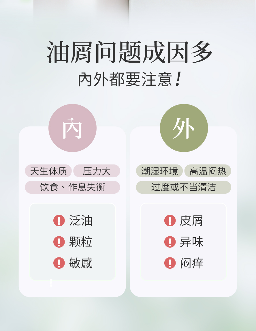 顶上油屑、异味、瘙痒问题怎么办。