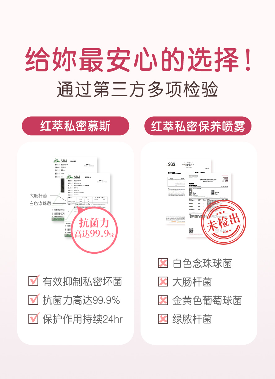 通过SGS多项检验,超高抗菌力99.9%。