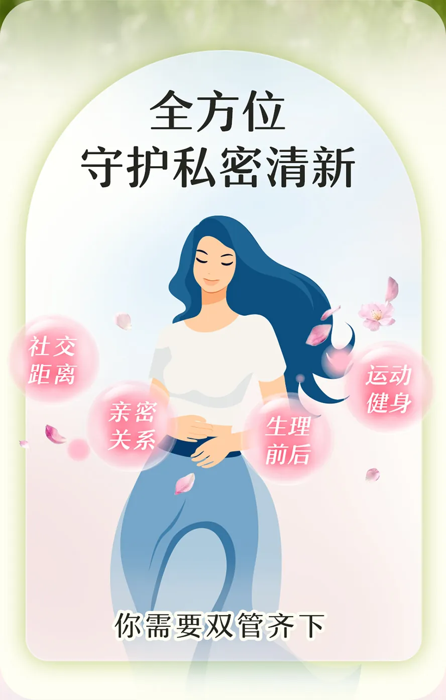 清洁不当、私密异味、反覆感染、日常私密处保养推荐补充BHK's私密净香组。