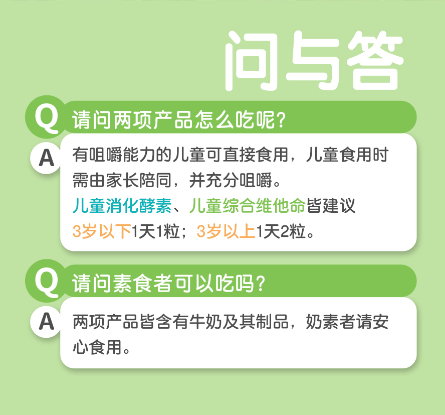 BHK儿童营养消化组合Q&A。