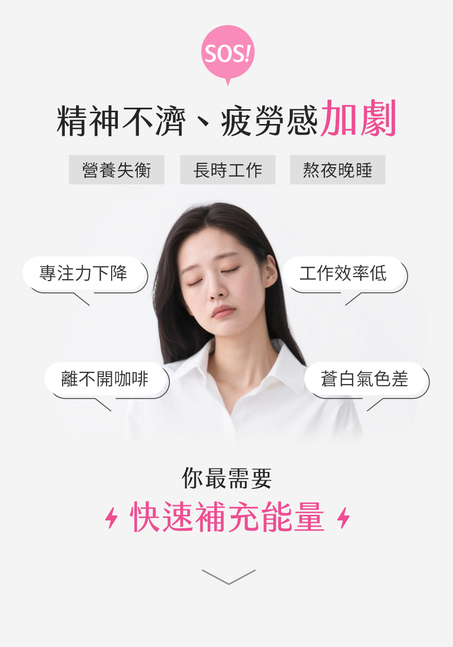 上班上課總是沒精神、想睡覺、專注力低?要如何快速補充能量?