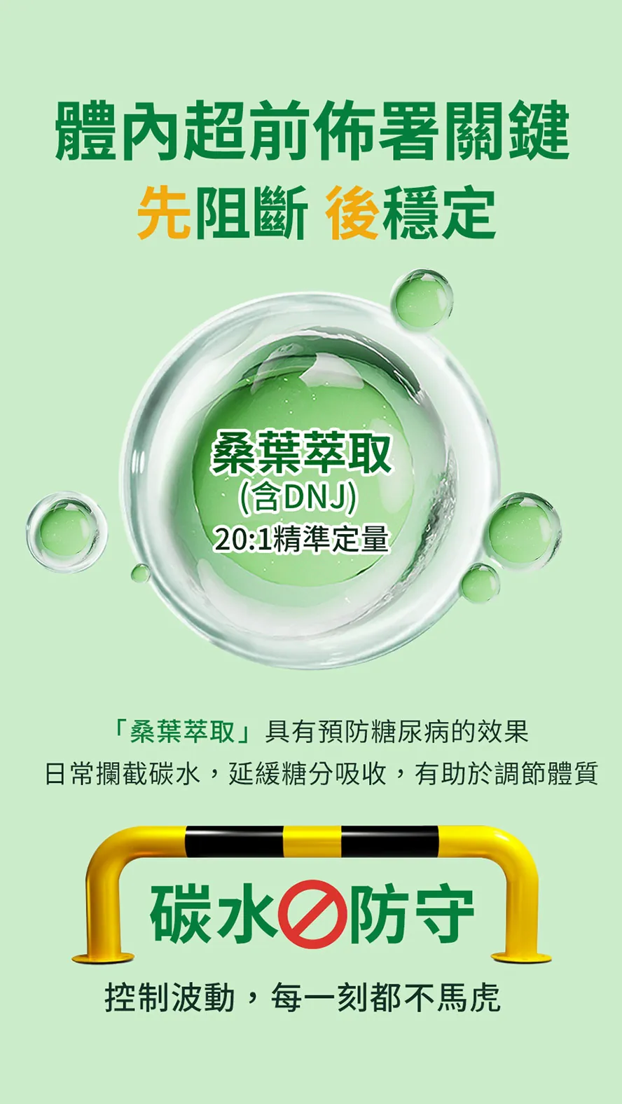 BHK's專利苦瓜胜肽EX2添加桑葉萃取，有效延緩糖分吸收，減低血糖波動