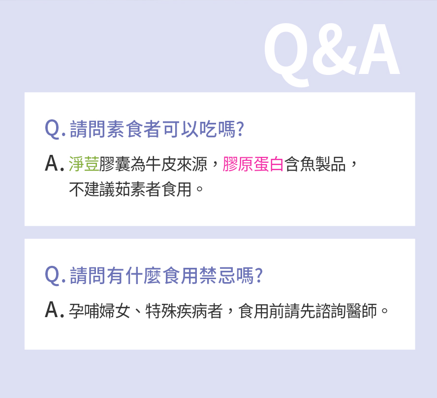 BHK平衡養顏組問與答。