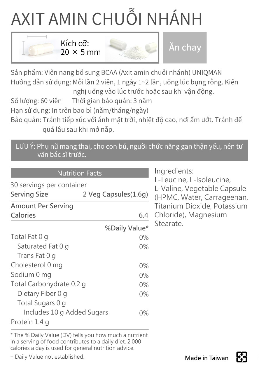 axit amin chuỗi nhánh tăng cường phục hồi protein cơ bắp, đồng thời ngăn chặn phân giải protein cơ bắp, làm dịu đau nhức 