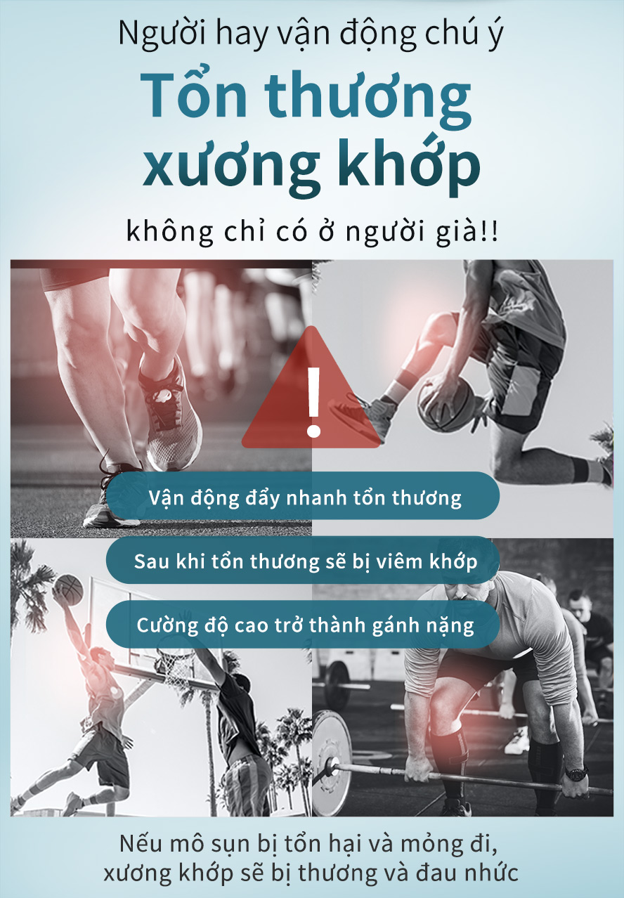 viêm khớp không chỉ có ở người già, thường xuyên đi bộ hoặc vận động cũng đẩy nhanh quá trình tổn hại xương khớp, làm cho bạn đau nhức khó chịu