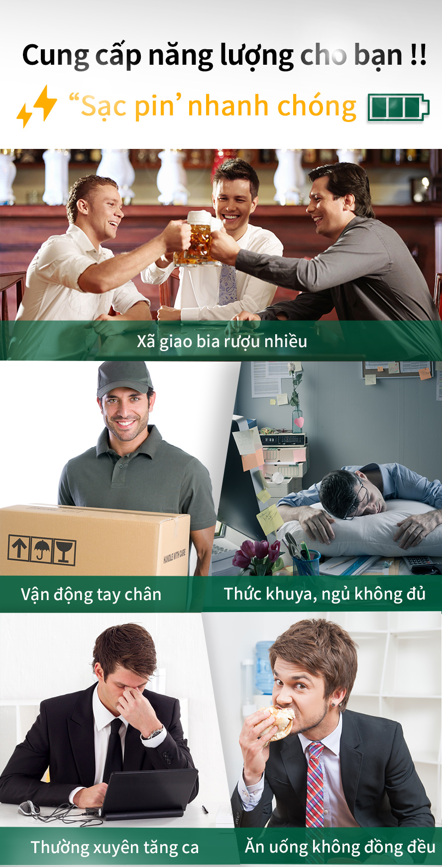 thích hợp cho những người ăn uống không điều độ, làm ca đem, có công dụng bổ gan và thải độc gan