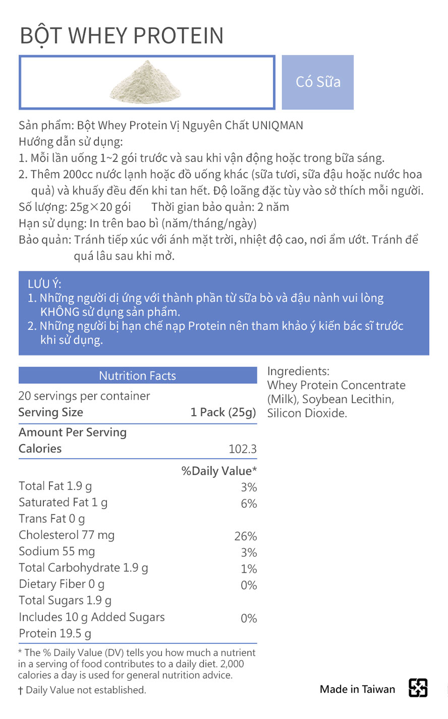 sự lựa chọn hàng đầu cho vận động thể thao là bột whey protein UNIQMAN