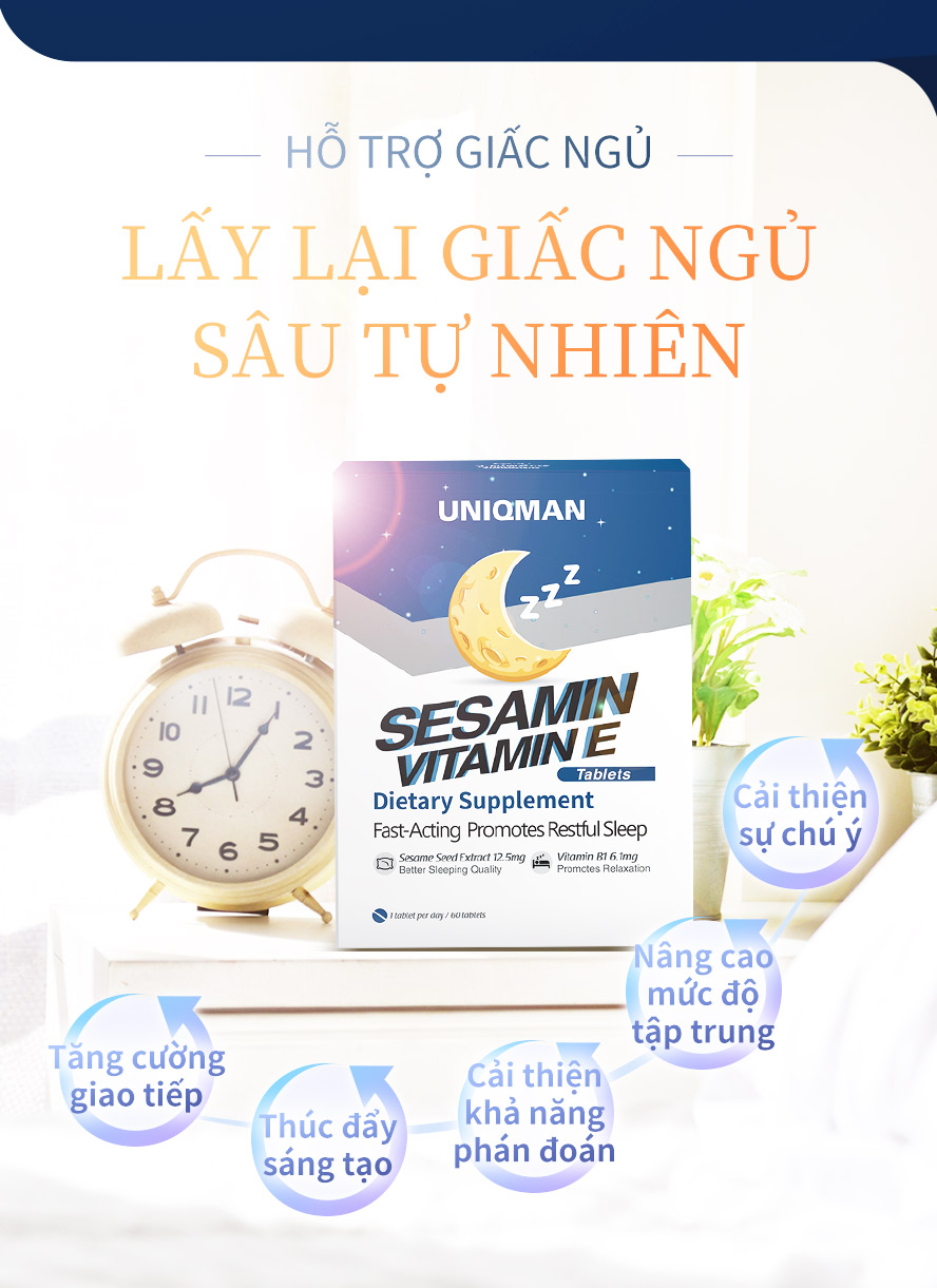 vitamin B1 và vitamin E giúp bạn ngủ ngon hơn, tăng chất lượng giấc ngủ